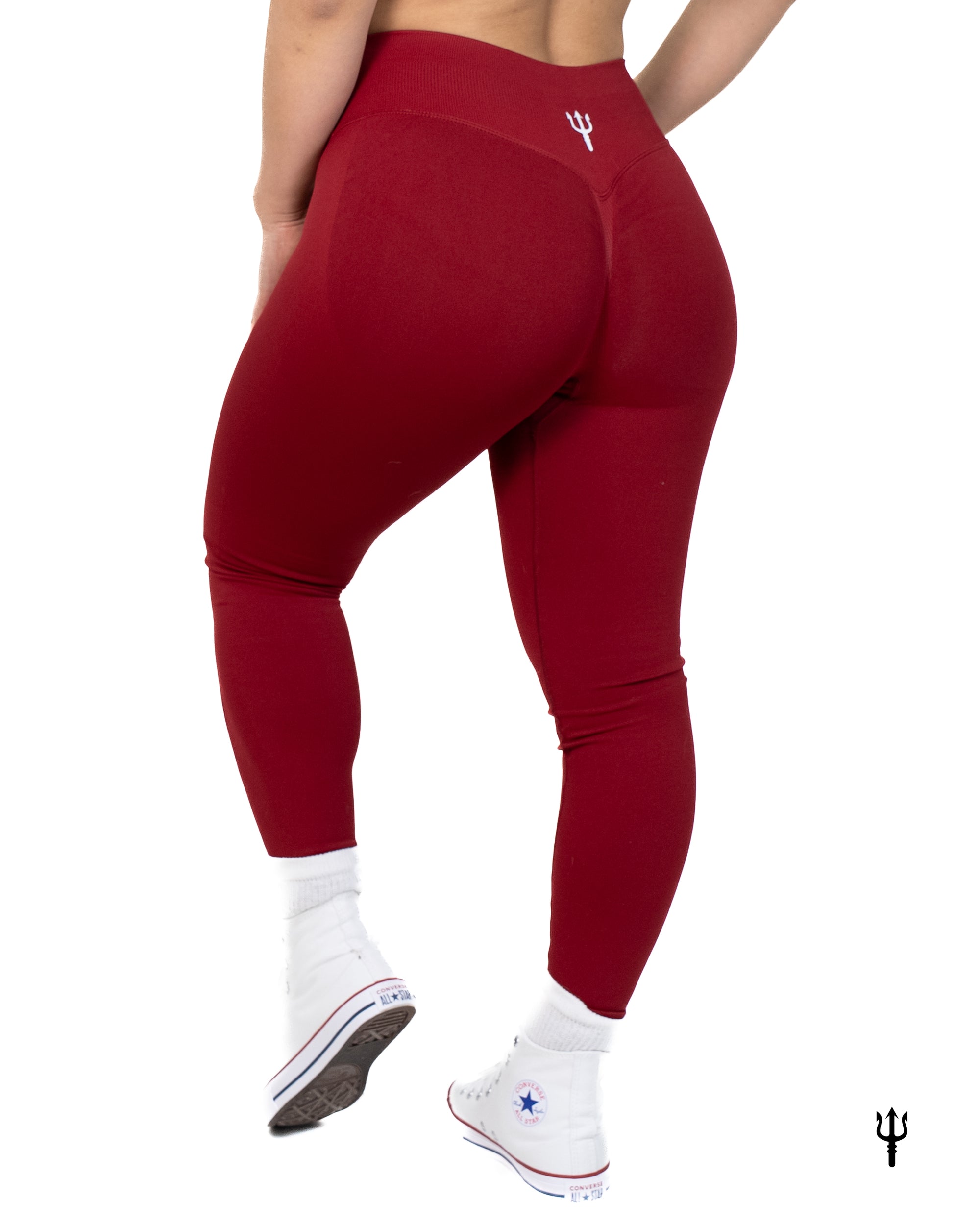 Competitor Leggings - Crimson