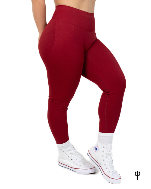 Competitor Leggings - Crimson