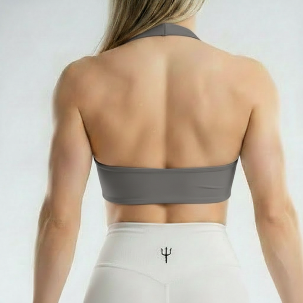 Essentials Halter Top - Chocolate Gray