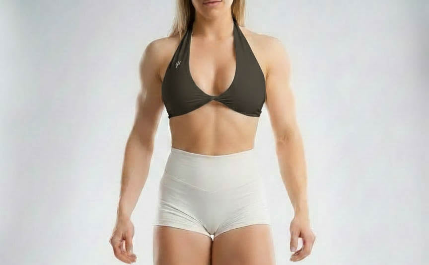 Essentials Halter Top - Chocolate Gray