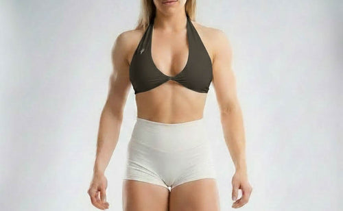 Essentials Halter Top - Chocolate Gray