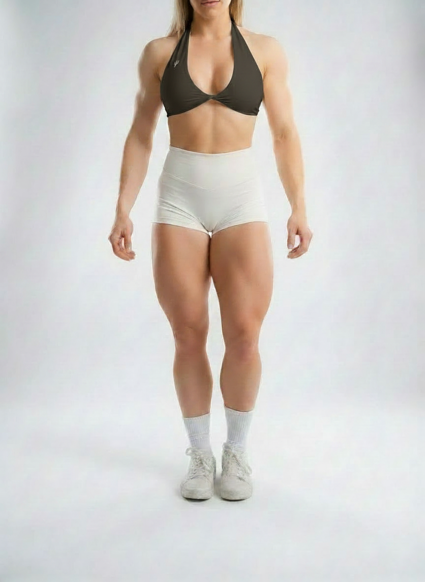 Essentials Halter Top - Chocolate Gray