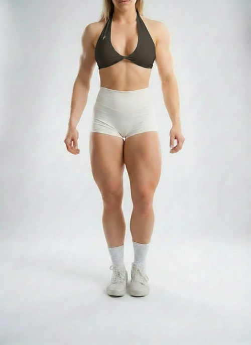 Essentials Halter Top - Chocolate Gray